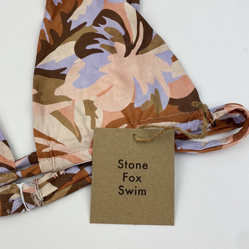 NWT Stone Fox Swim | Pastel Petal Paloma Top XL - Picture 6 of 10